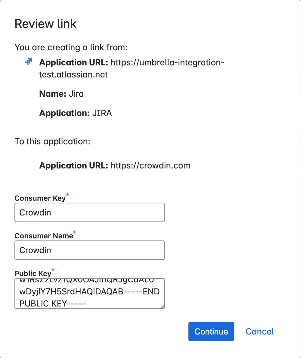 Link applications